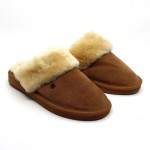 Warmbat slipper wol cognac Flurry